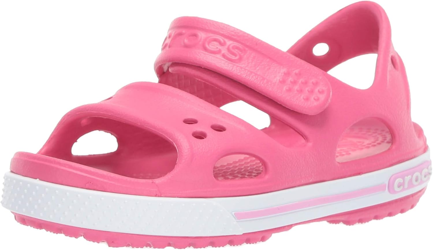 crocs 卡骆驰中性款儿童 crocband ii 凉鞋 粉色(天堂粉/园艺) 1 uk